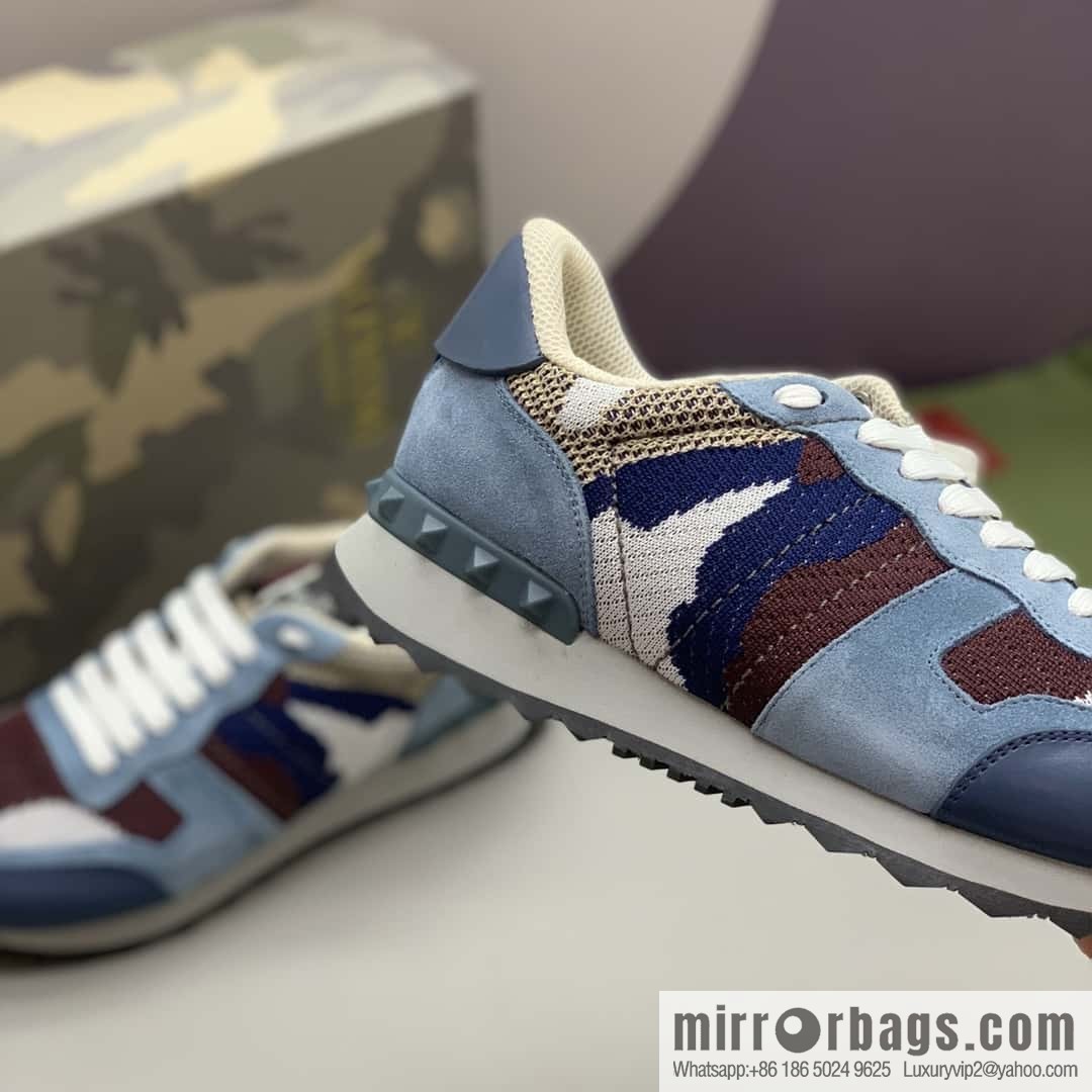 VALENTINO Valentino, men's camouflage fabric sneakers