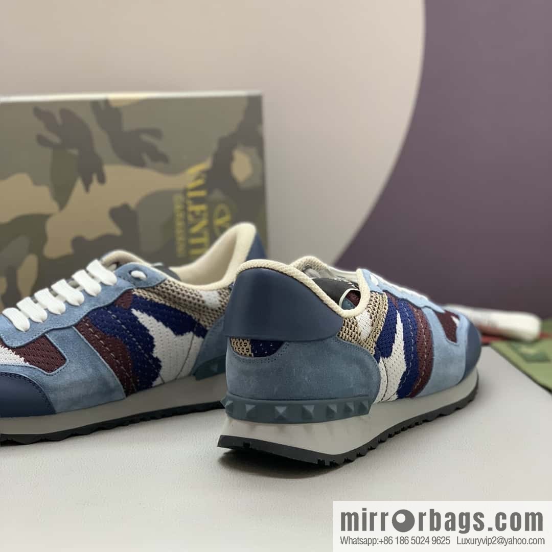 VALENTINO Valentino, men's camouflage fabric sneakers