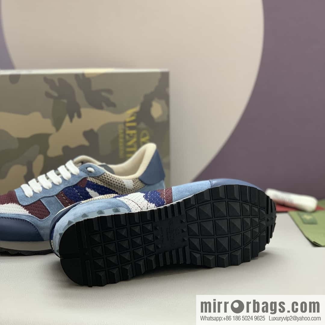 VALENTINO Valentino, men's camouflage fabric sneakers
