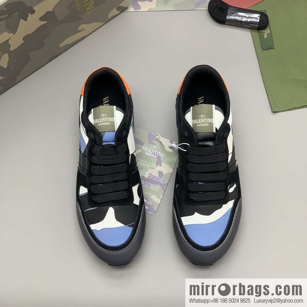 VALENTINO Valentino, men's camouflage fabric sneakers