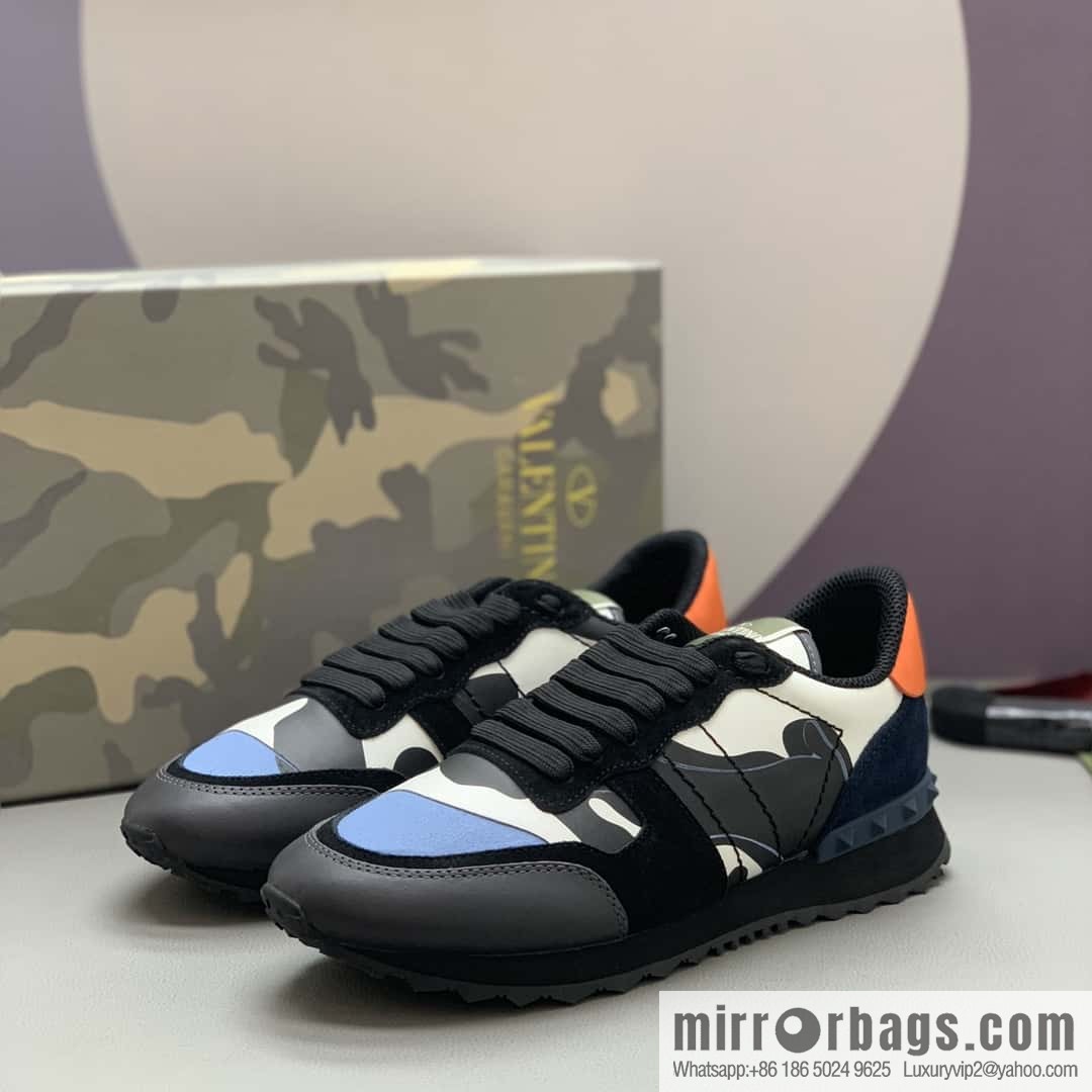 VALENTINO Valentino, men's camouflage fabric sneakers