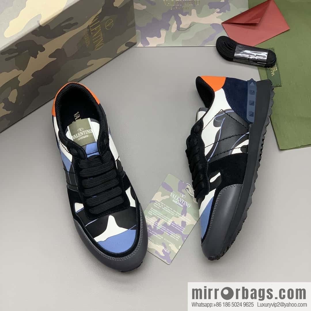 VALENTINO Valentino, men's camouflage fabric sneakers