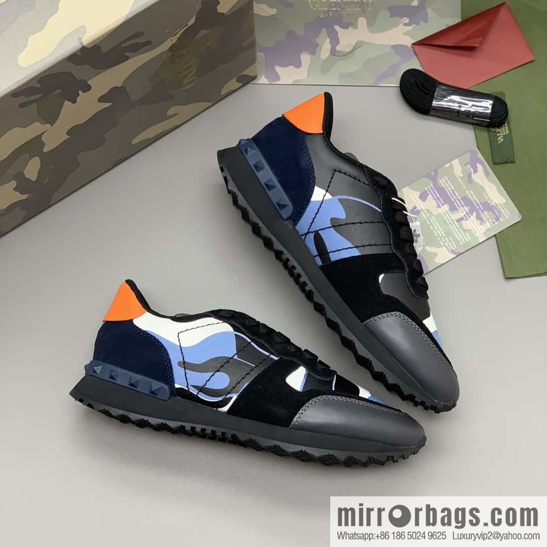 VALENTINO Valentino, men's camouflage fabric sneakers