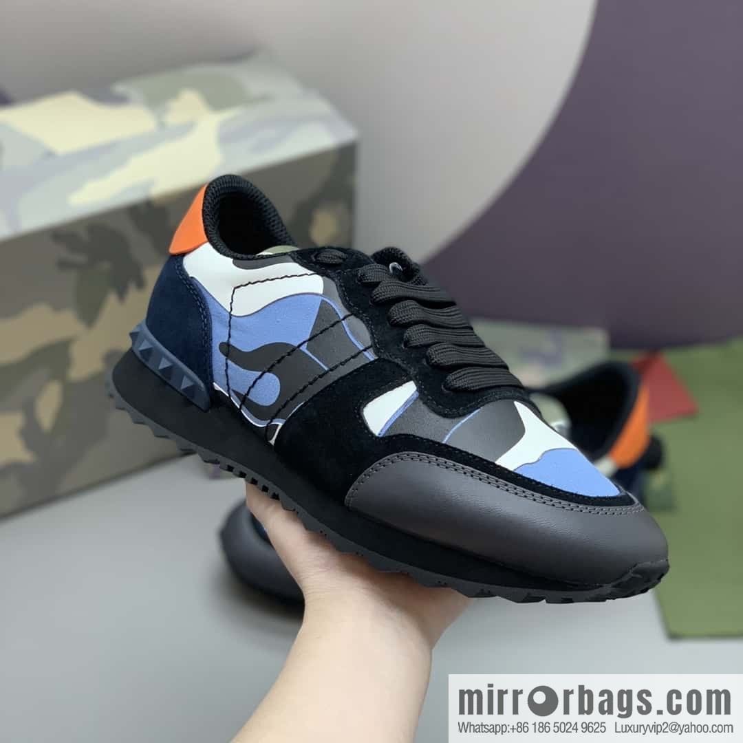 VALENTINO Valentino, men's camouflage fabric sneakers
