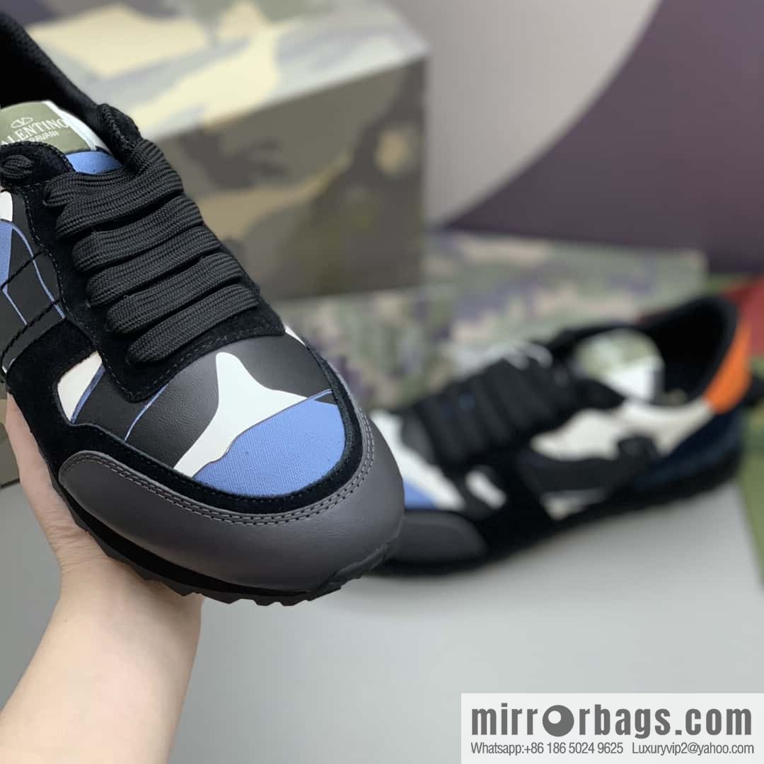 VALENTINO Valentino, men's camouflage fabric sneakers