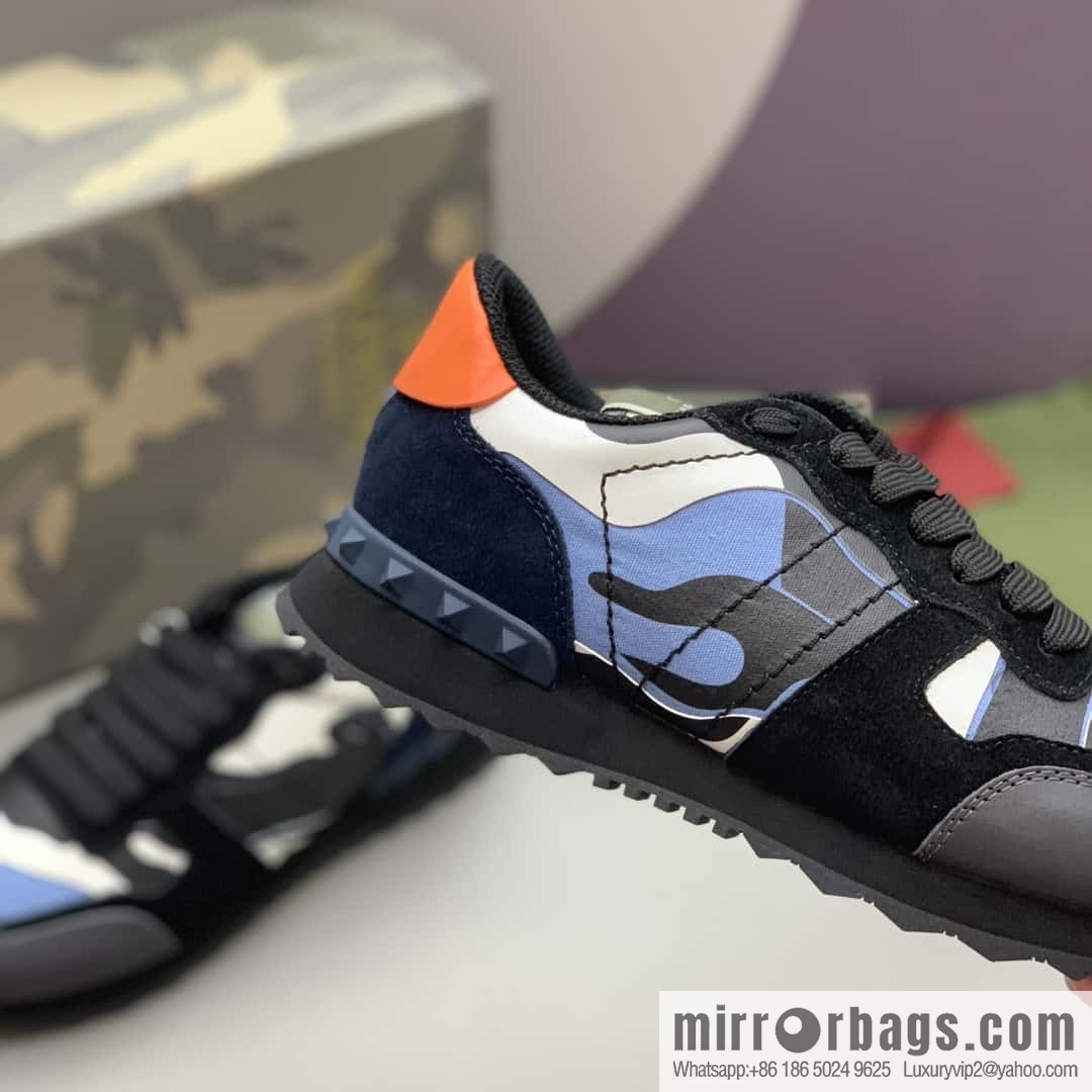 VALENTINO Valentino, men's camouflage fabric sneakers