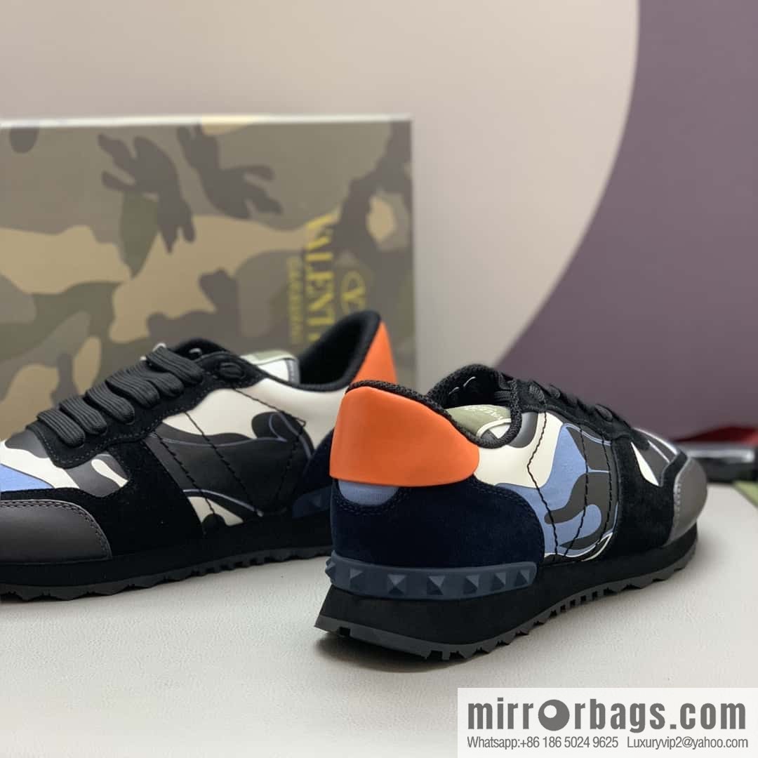 VALENTINO Valentino, men's camouflage fabric sneakers