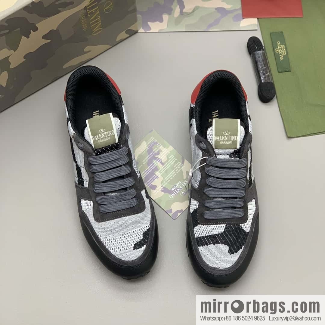 VALENTINO Valentino, men's camouflage fabric sneakers