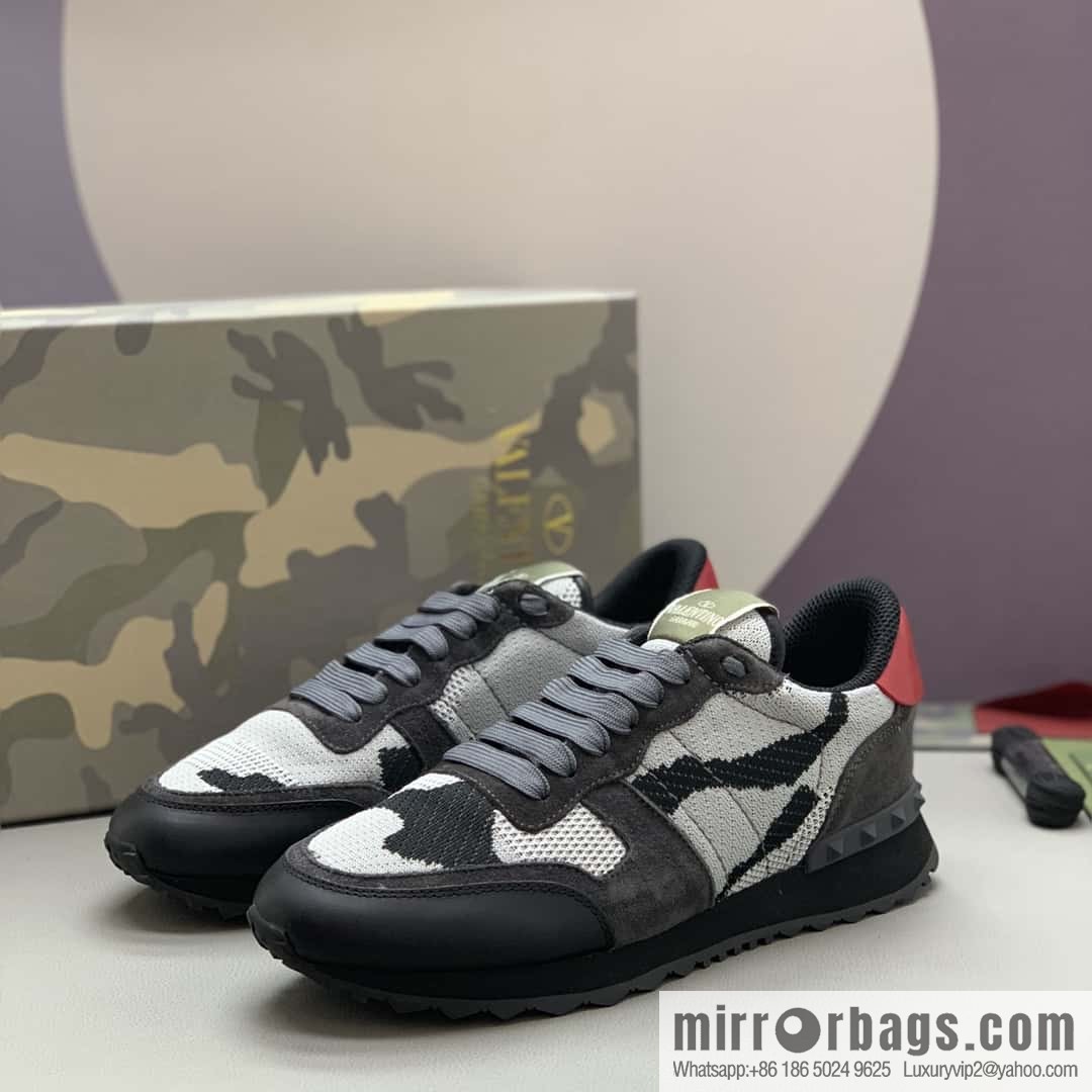VALENTINO Valentino, men's camouflage fabric sneakers