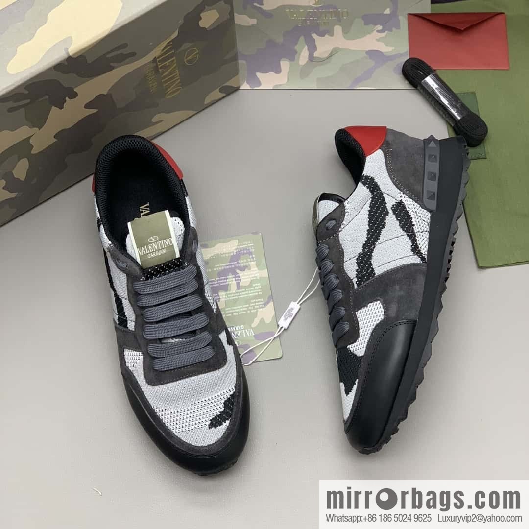 VALENTINO Valentino, men's camouflage fabric sneakers