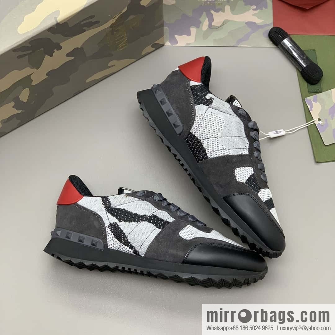 VALENTINO Valentino, men's camouflage fabric sneakers