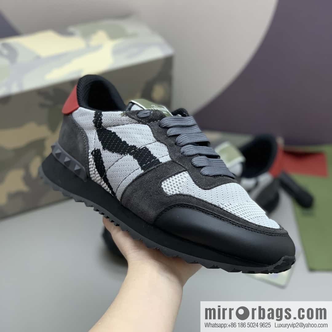 VALENTINO Valentino, men's camouflage fabric sneakers