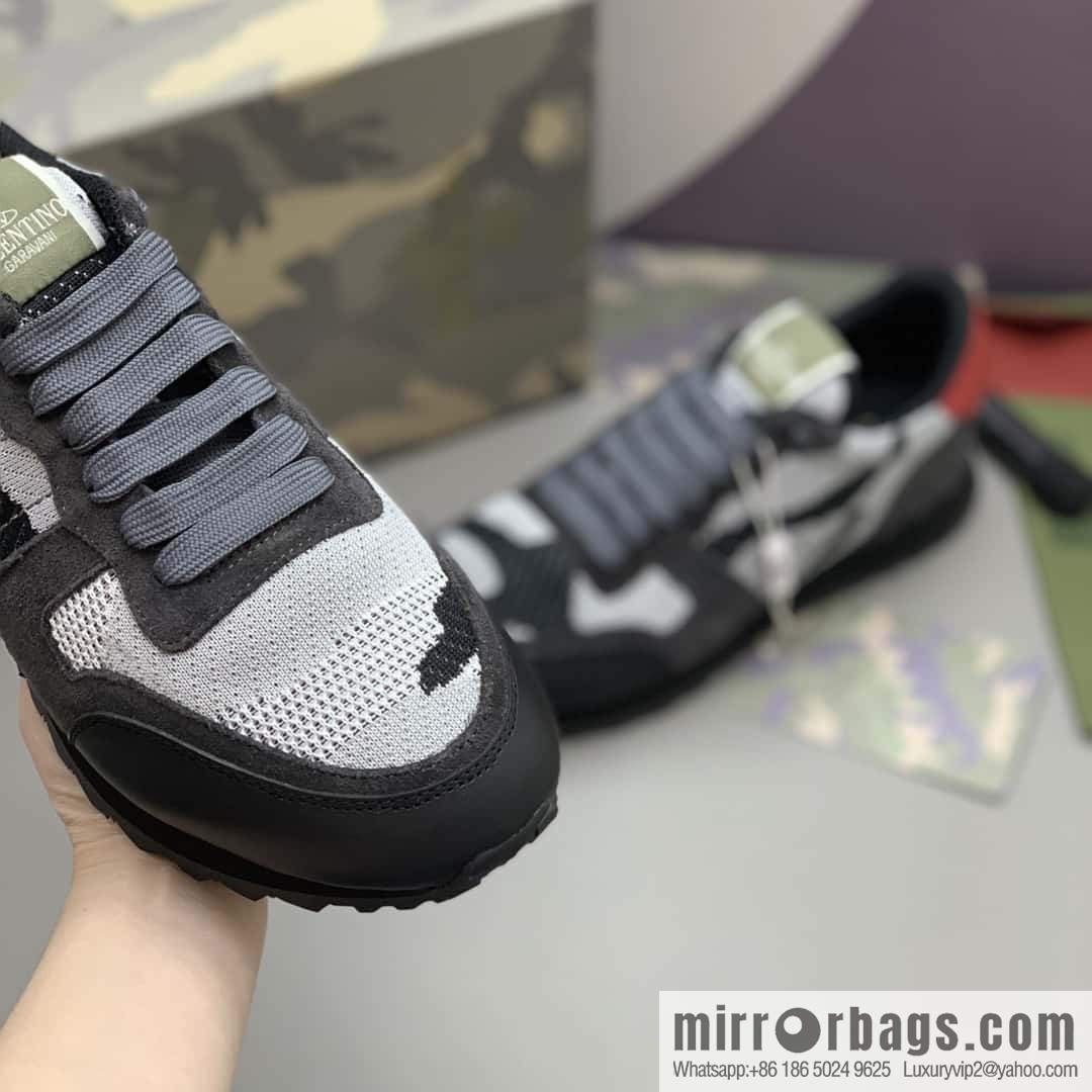 VALENTINO Valentino, men's camouflage fabric sneakers