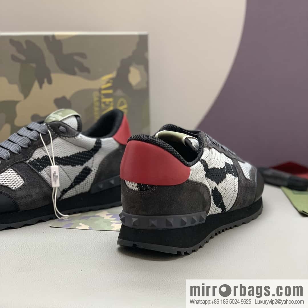 VALENTINO Valentino, men's camouflage fabric sneakers