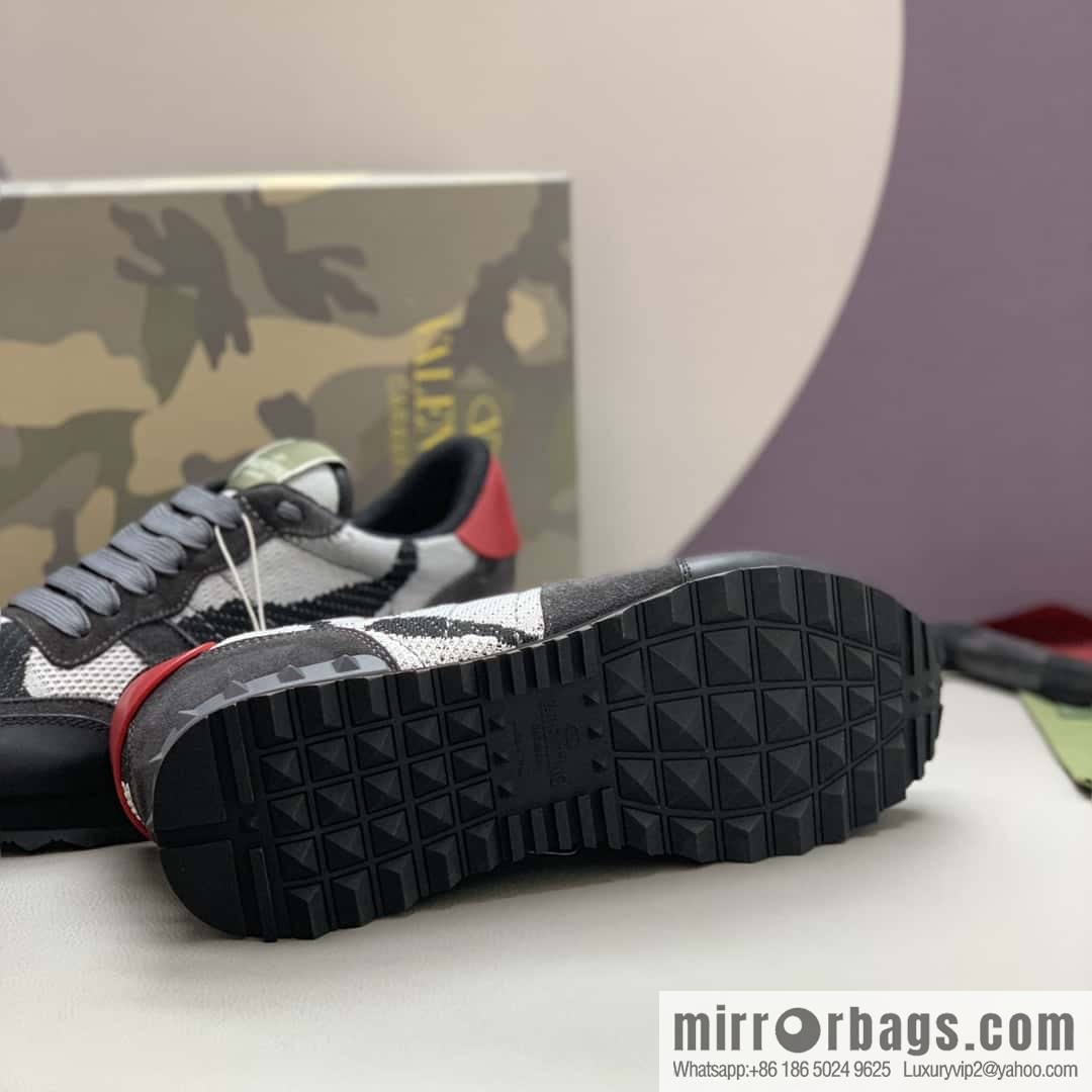 VALENTINO Valentino, men's camouflage fabric sneakers