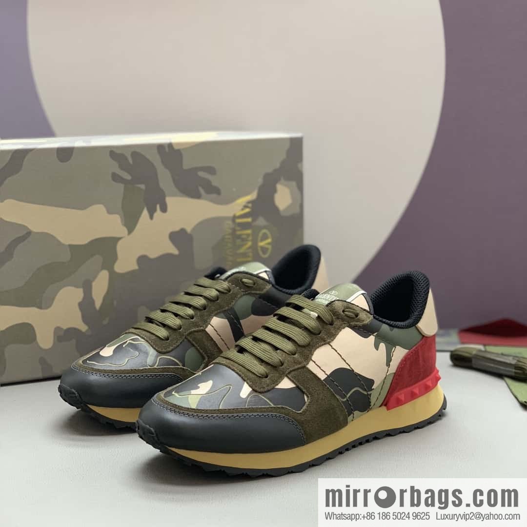 VALENTINO Valentino, men's camouflage fabric sneakers