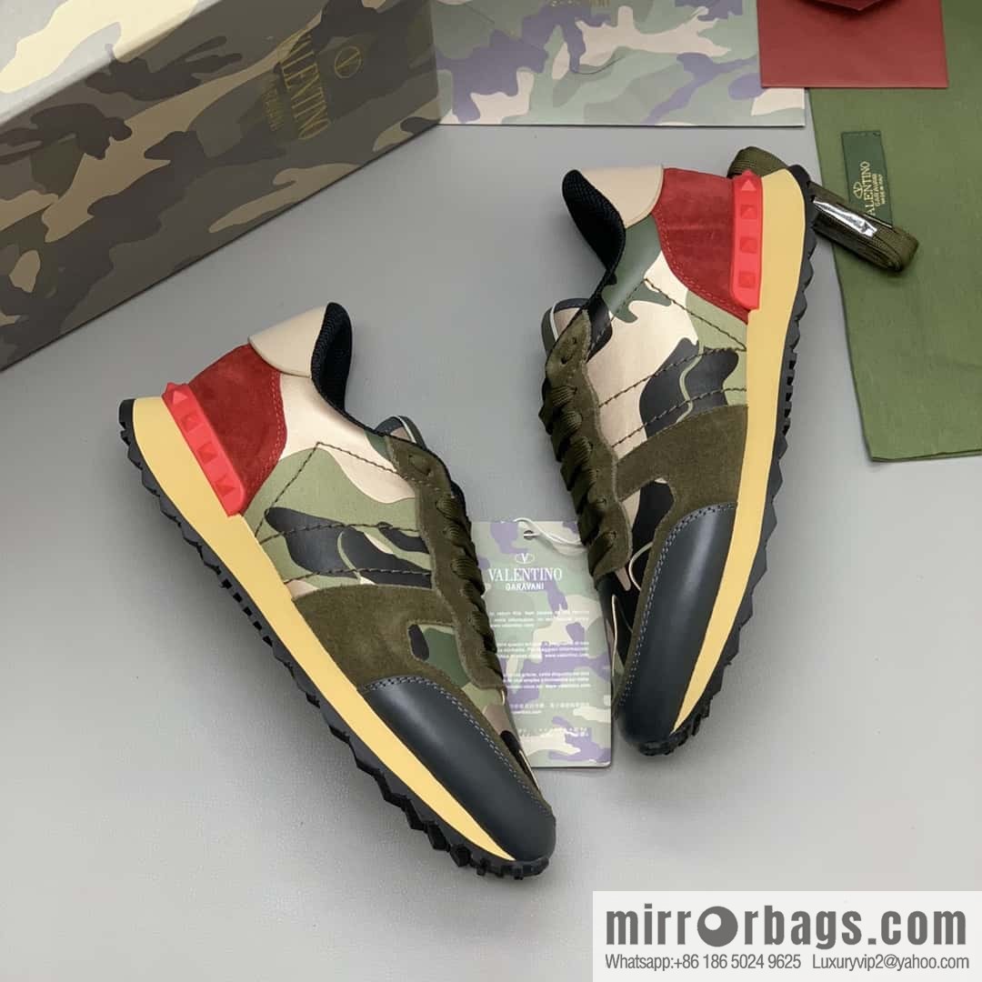 VALENTINO Valentino, men's camouflage fabric sneakers