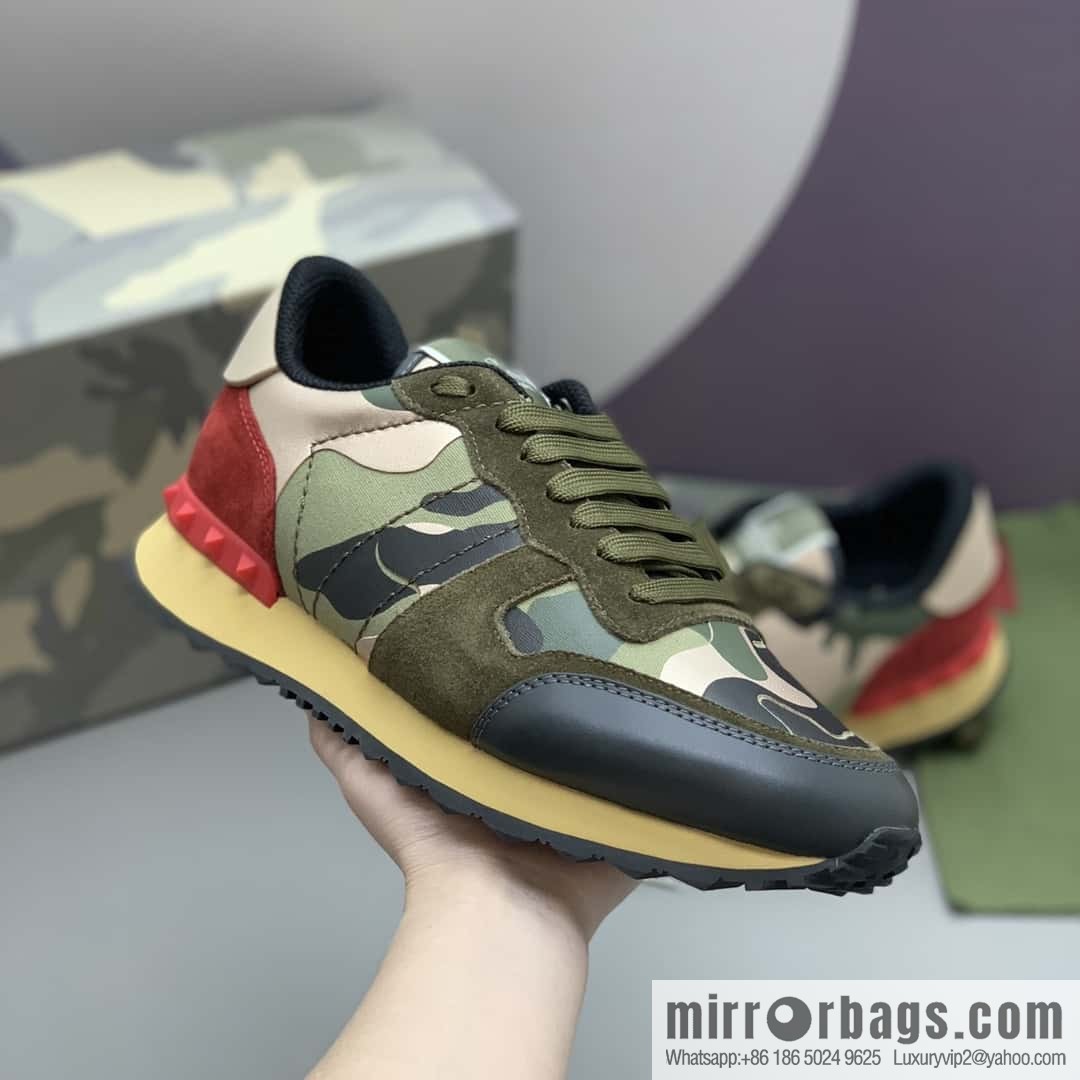 VALENTINO Valentino, men's camouflage fabric sneakers