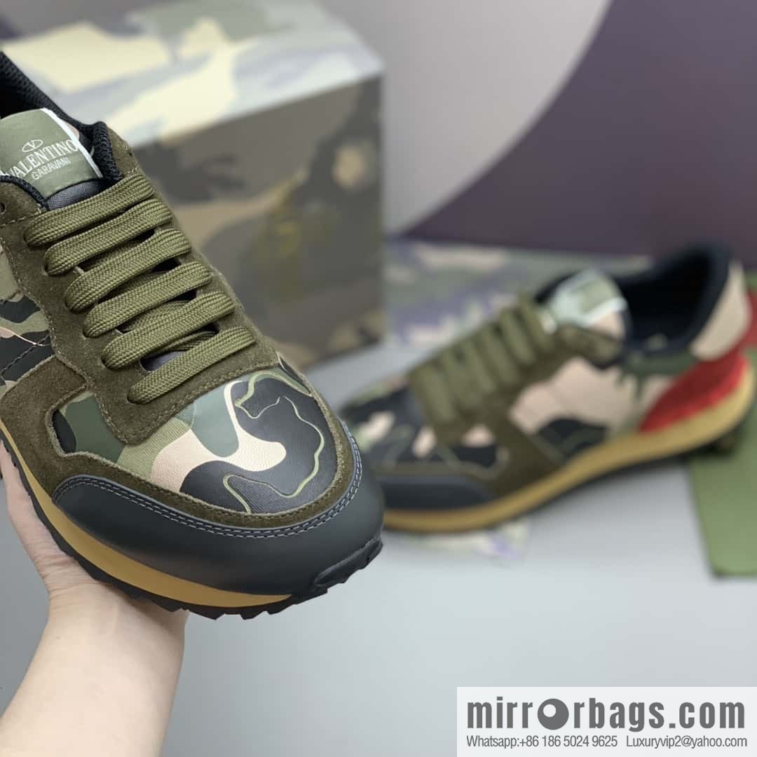 VALENTINO Valentino, men's camouflage fabric sneakers