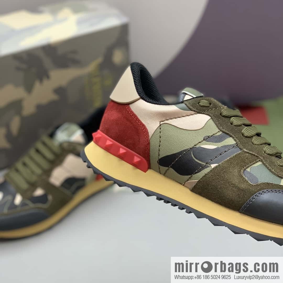 VALENTINO Valentino, men's camouflage fabric sneakers
