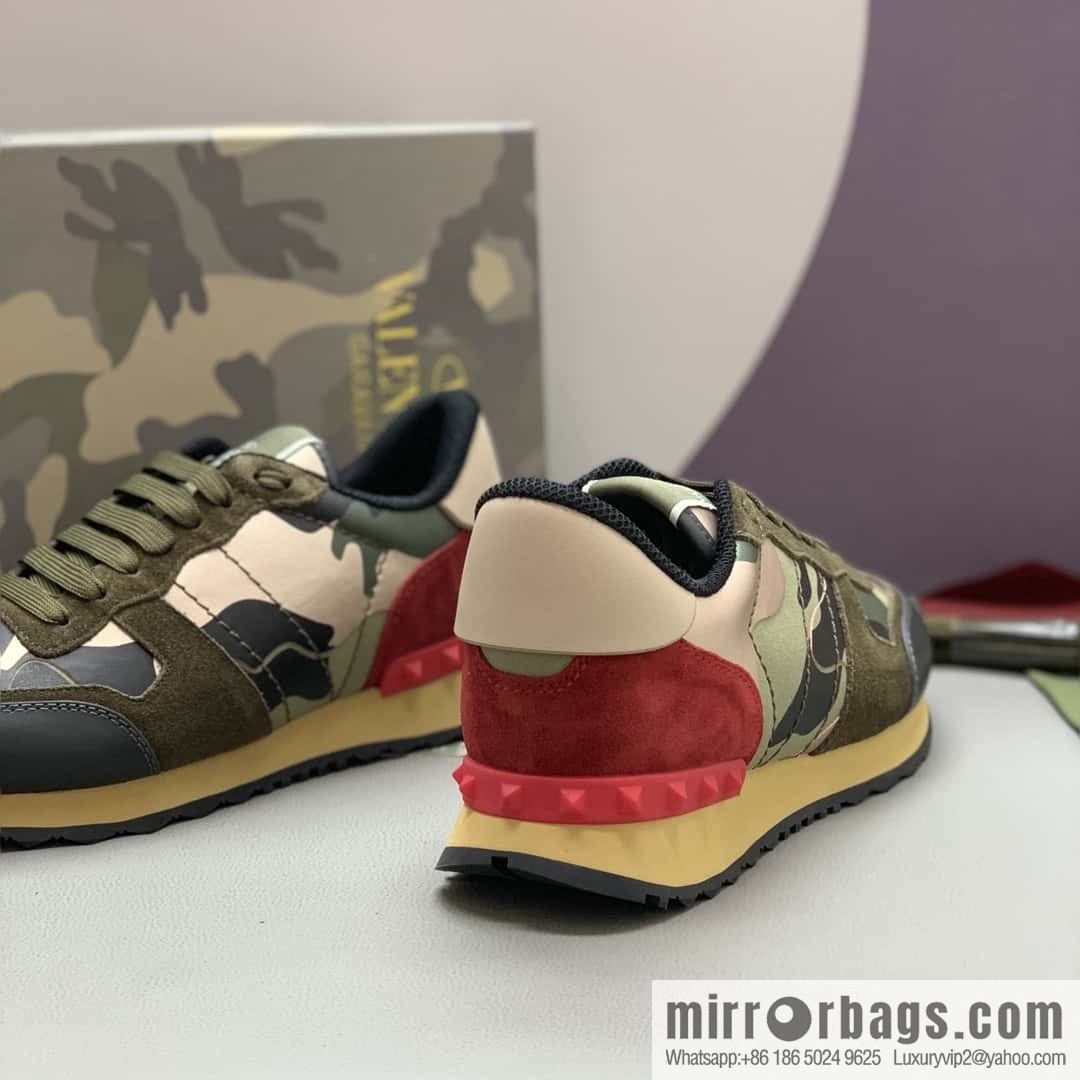 VALENTINO Valentino, men's camouflage fabric sneakers