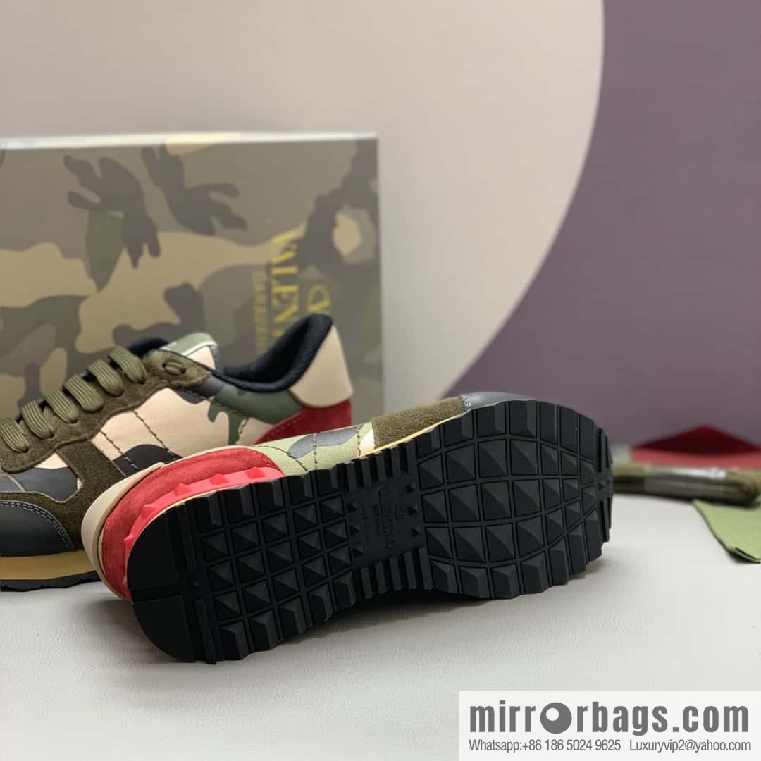 VALENTINO Valentino, men's camouflage fabric sneakers