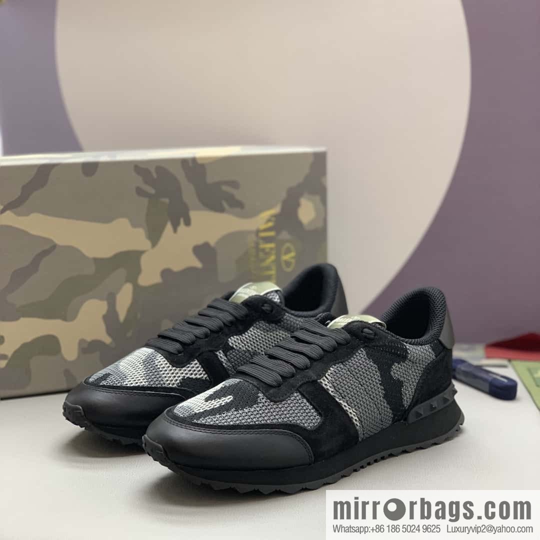 VALENTINO Valentino, men's camouflage fabric sneakers