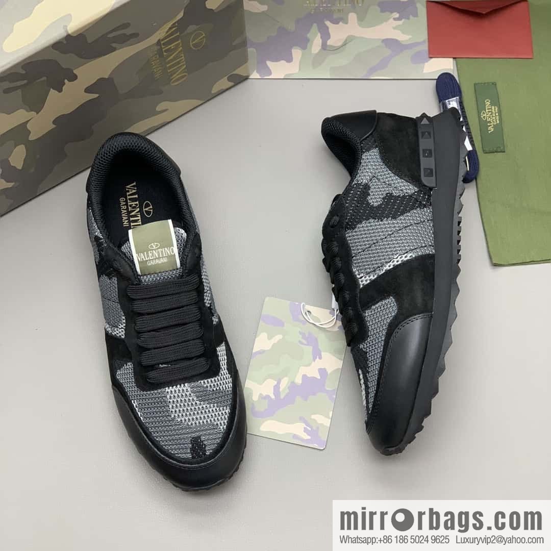 VALENTINO Valentino, men's camouflage fabric sneakers