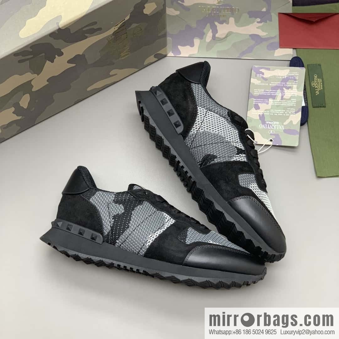 VALENTINO Valentino, men's camouflage fabric sneakers