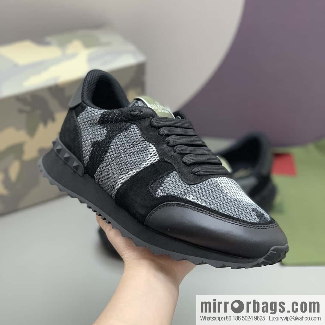 VALENTINO Valentino, men's camouflage fabric sneakers