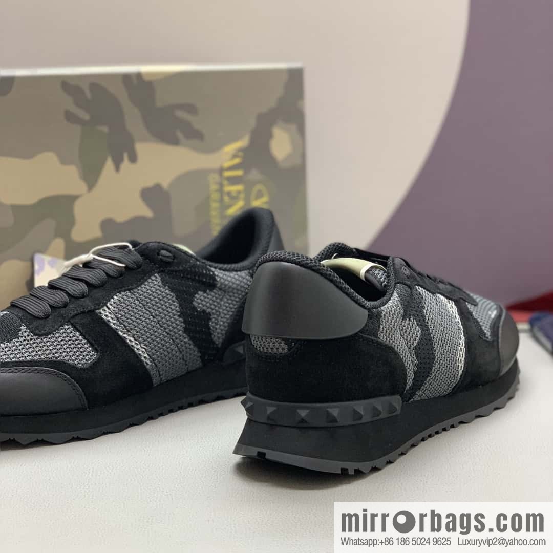 VALENTINO Valentino, men's camouflage fabric sneakers