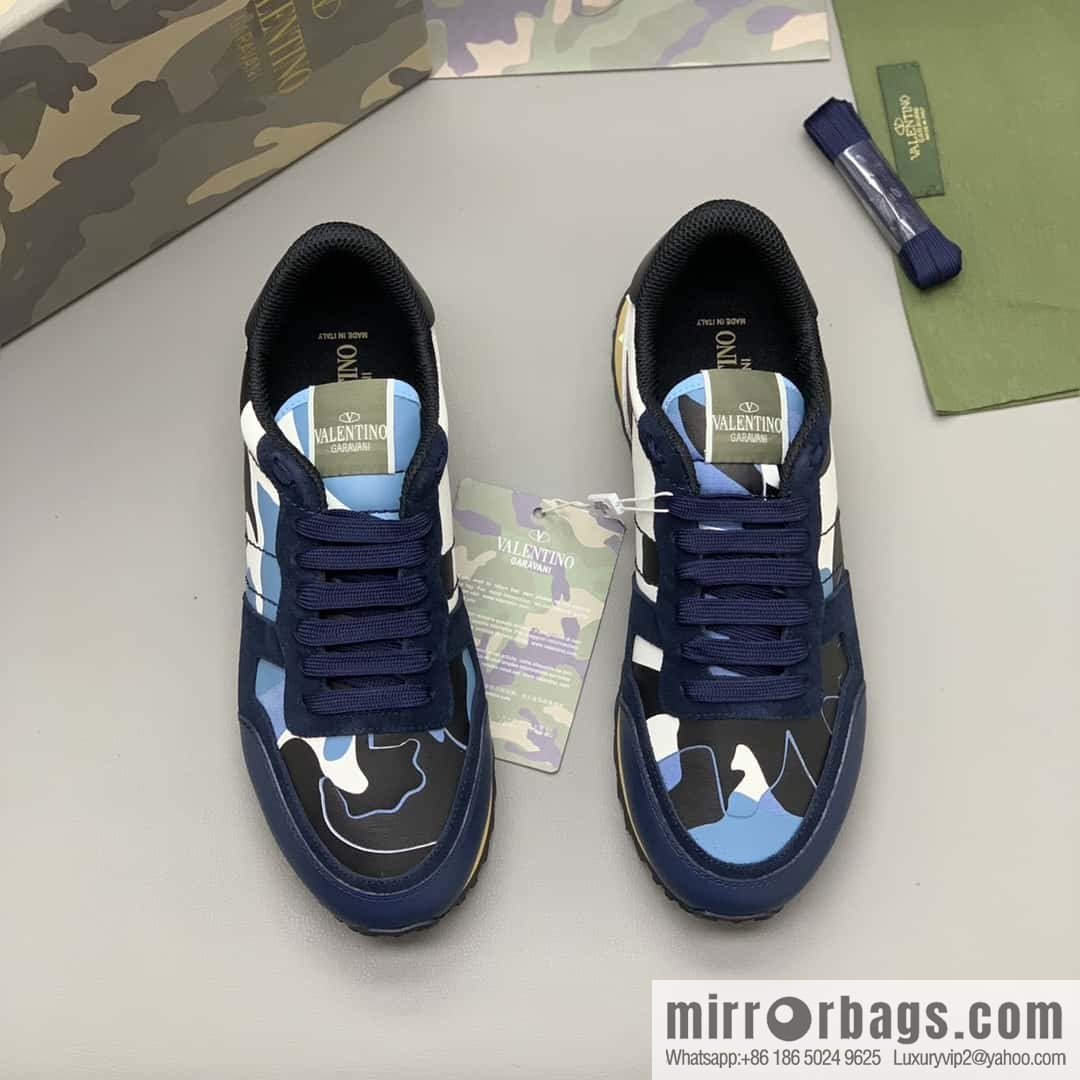 VALENTINO Valentino, men's camouflage fabric sneakers