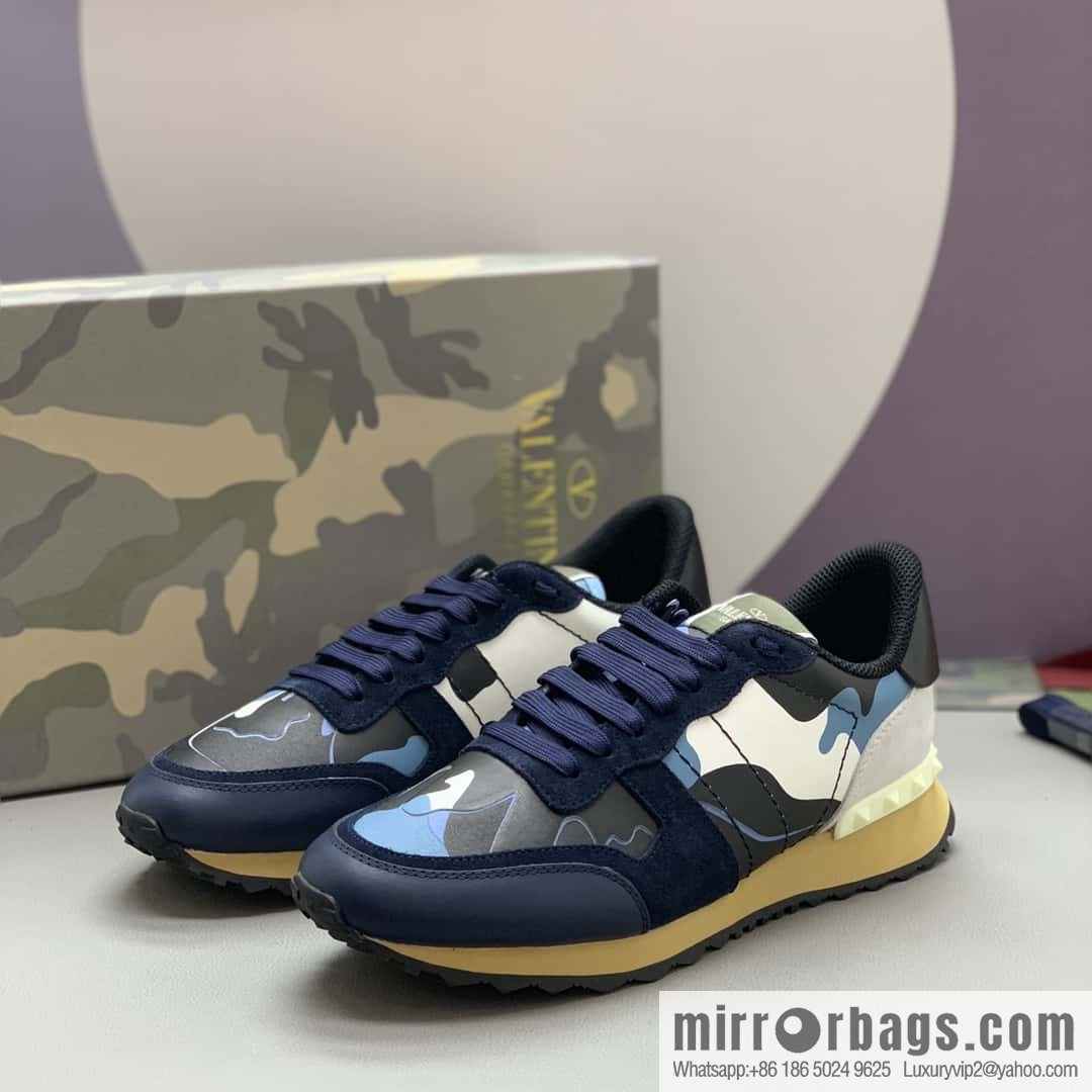 VALENTINO Valentino, men's camouflage fabric sneakers