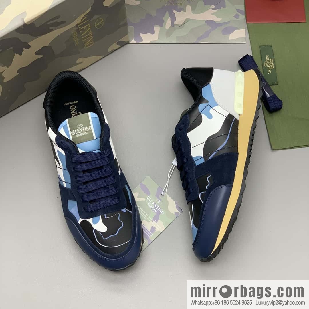 VALENTINO Valentino, men's camouflage fabric sneakers
