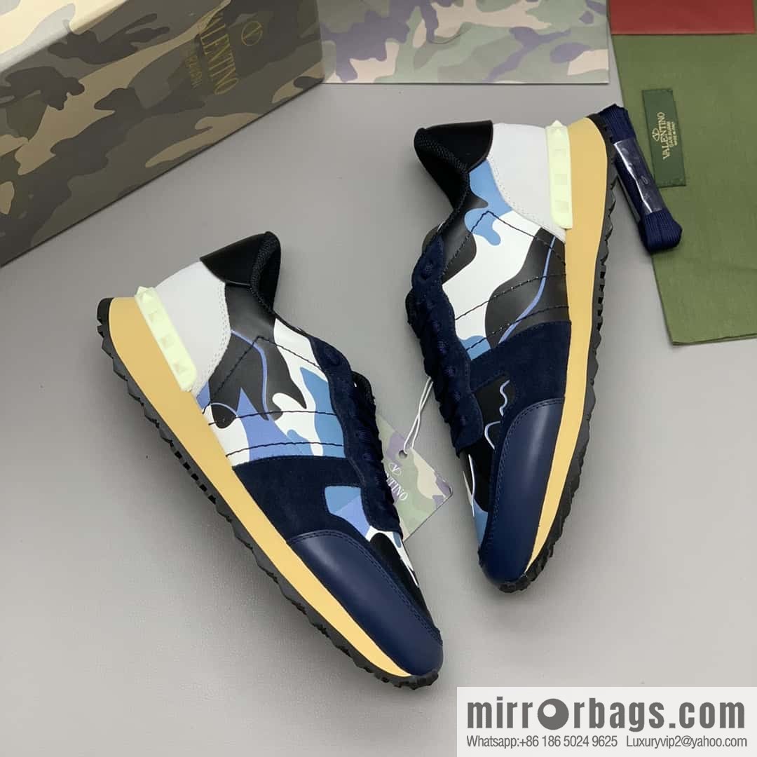 VALENTINO Valentino, men's camouflage fabric sneakers