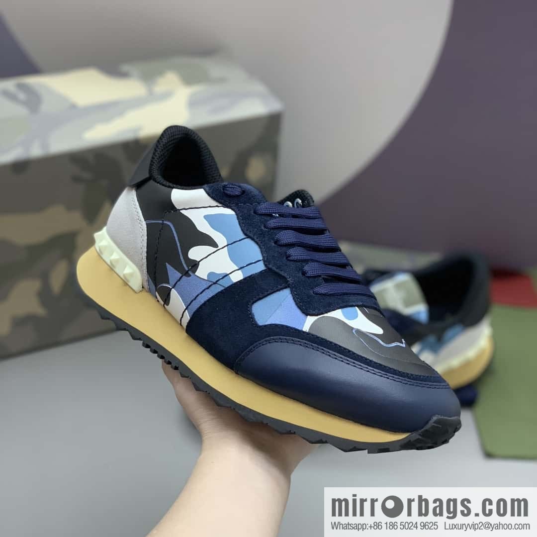 VALENTINO Valentino, men's camouflage fabric sneakers