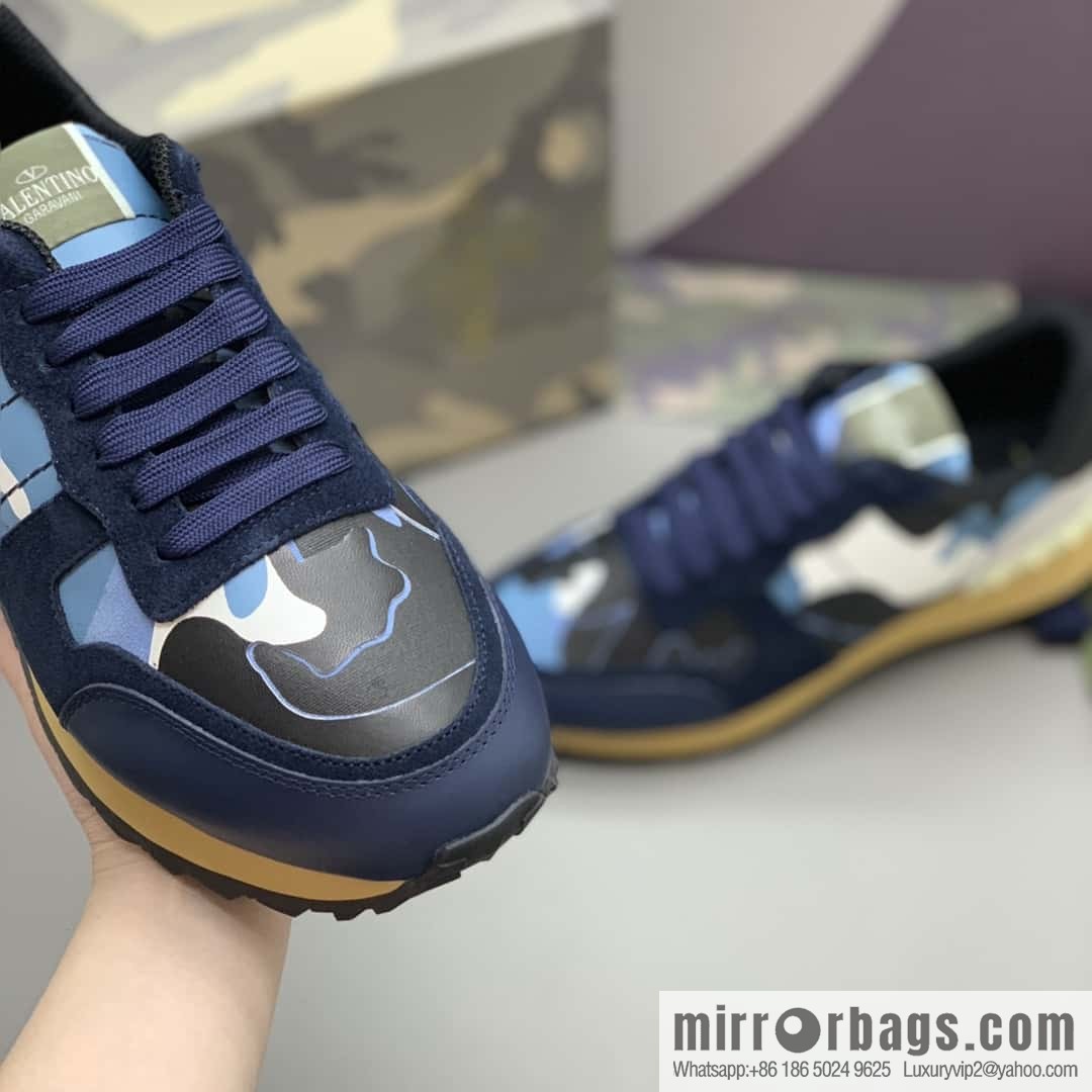 VALENTINO Valentino, men's camouflage fabric sneakers