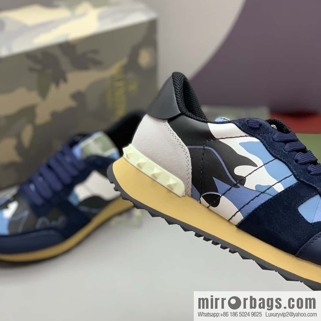 VALENTINO Valentino, men's camouflage fabric sneakers