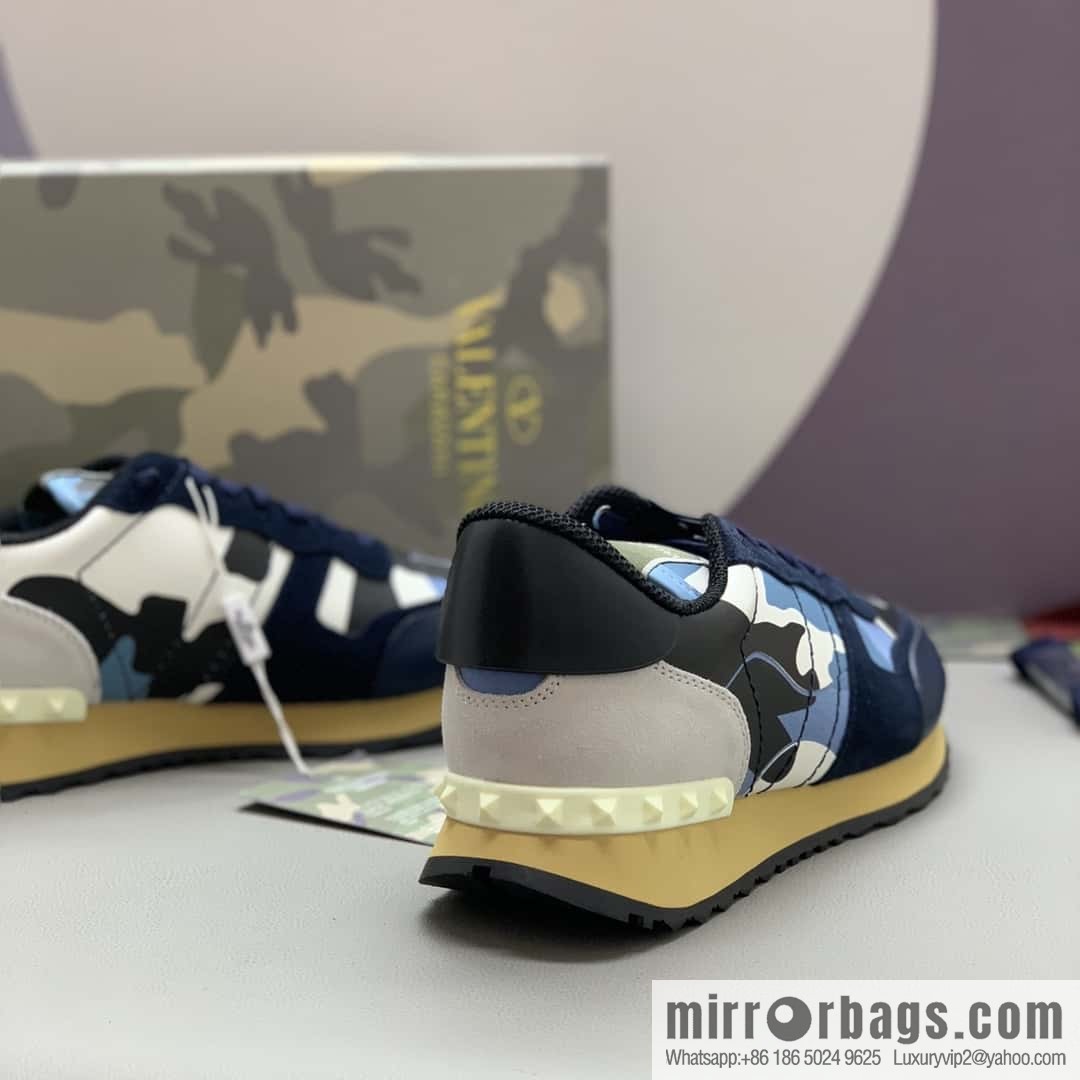 VALENTINO Valentino, men's camouflage fabric sneakers