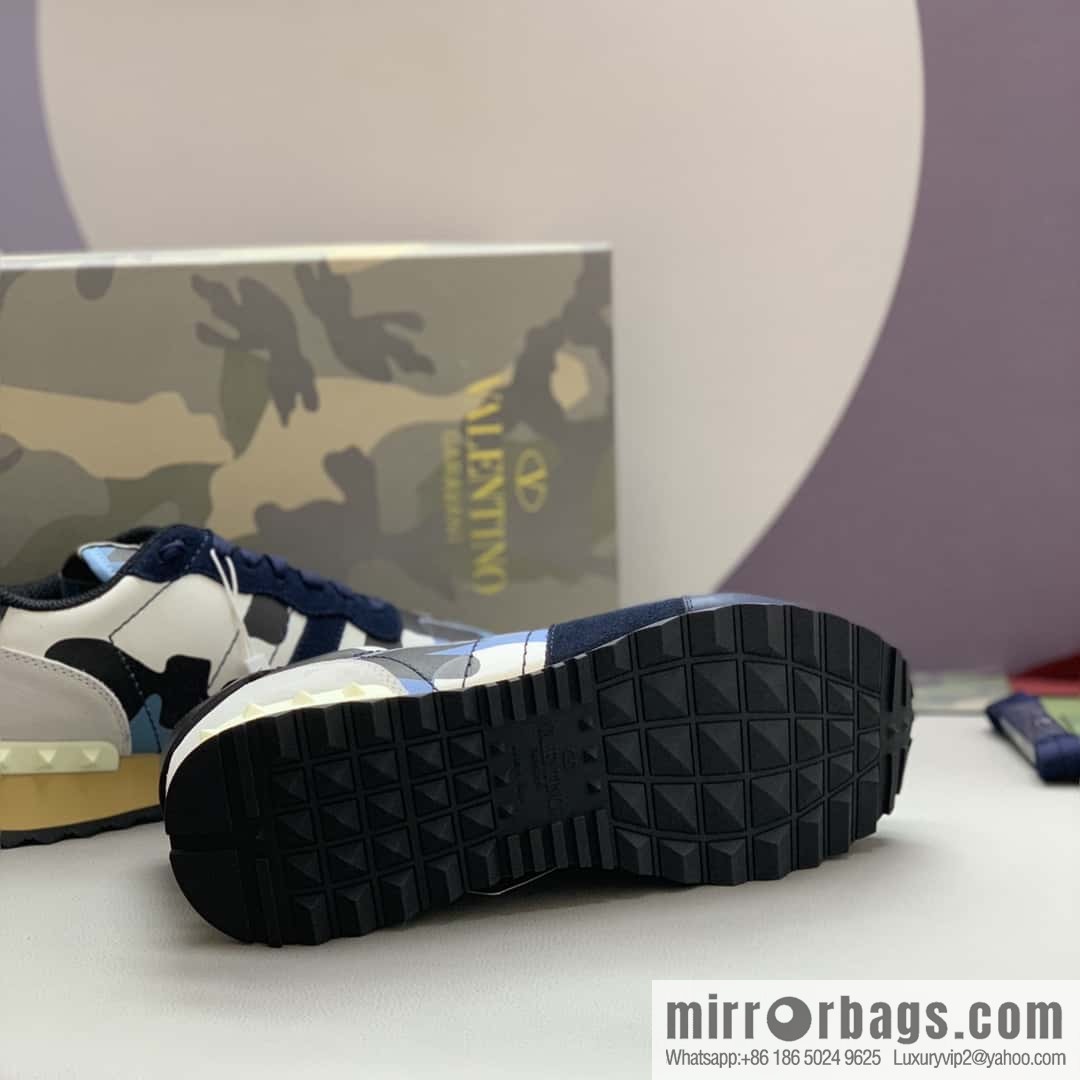 VALENTINO Valentino, men's camouflage fabric sneakers