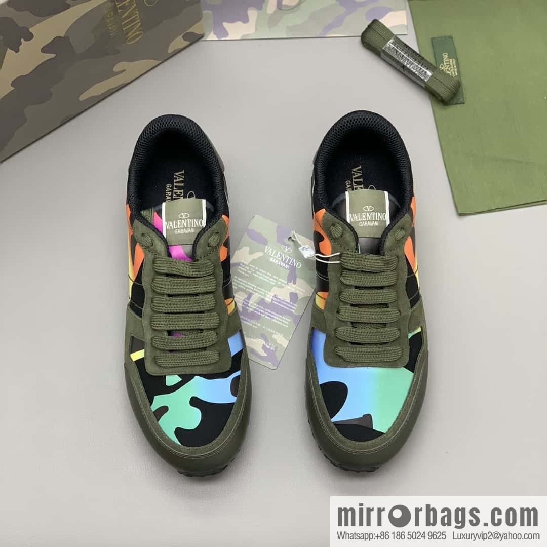 VALENTINO Valentino, men's camouflage fabric sneakers