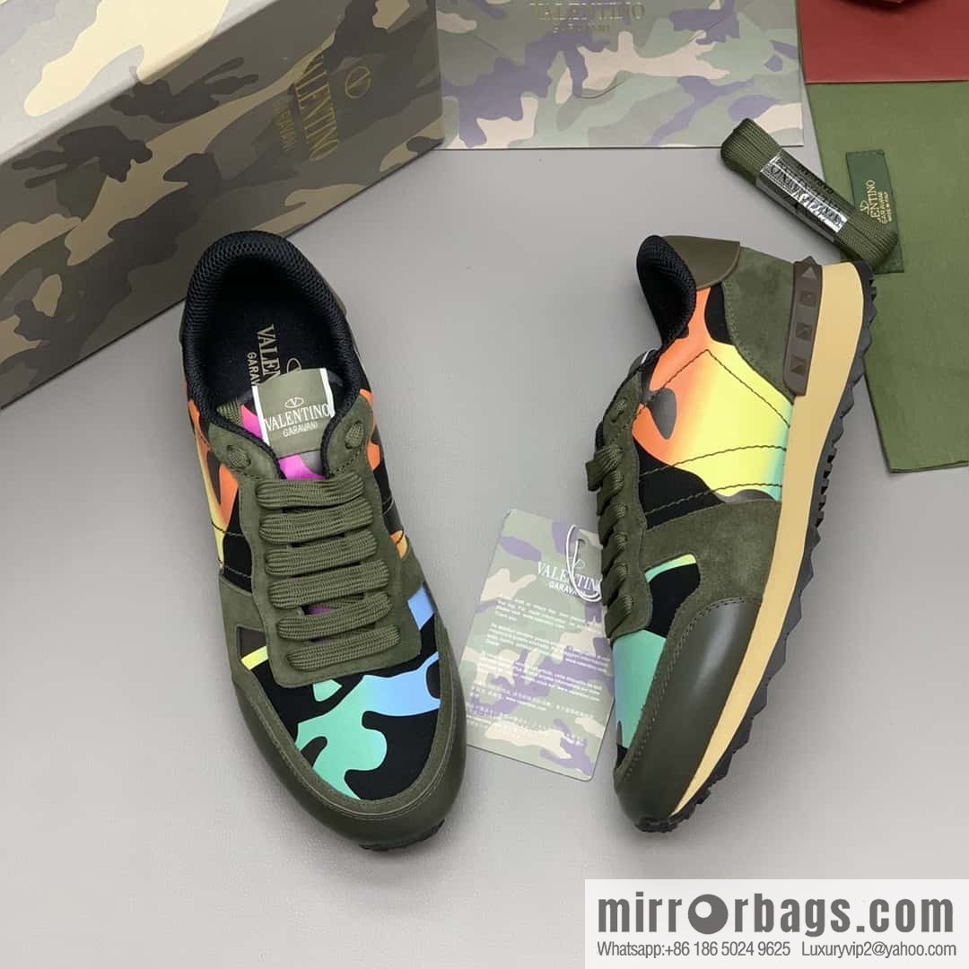 VALENTINO Valentino, men's camouflage fabric sneakers