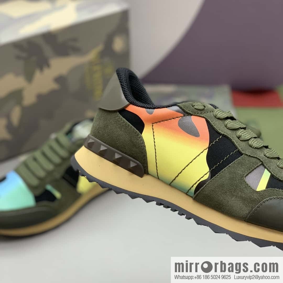 VALENTINO Valentino, men's camouflage fabric sneakers
