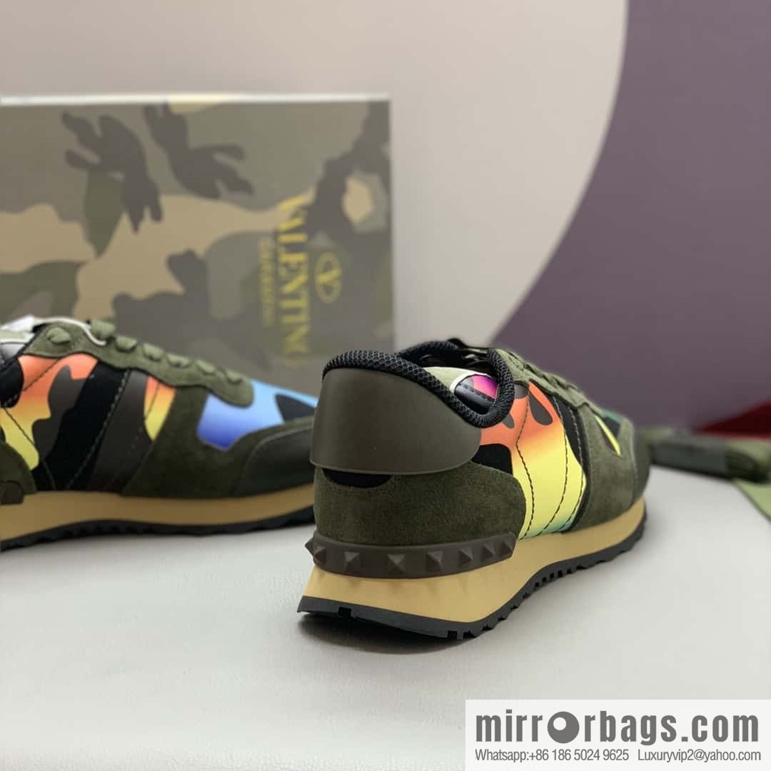 VALENTINO Valentino, men's camouflage fabric sneakers