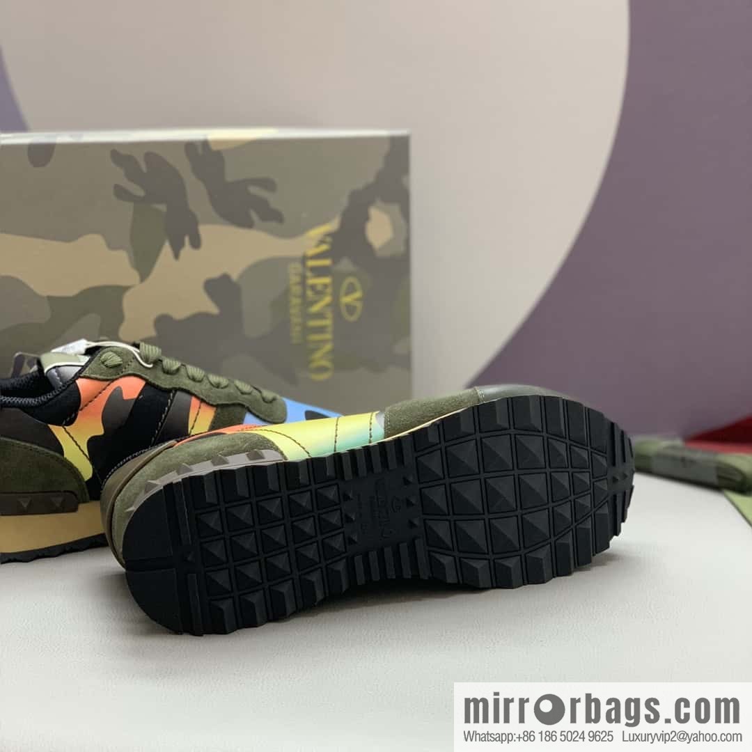 VALENTINO Valentino, men's camouflage fabric sneakers