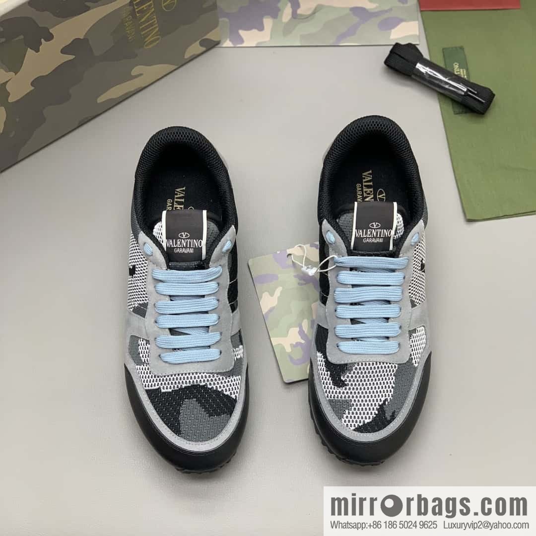 VALENTINO Valentino, men's camouflage fabric sneakers