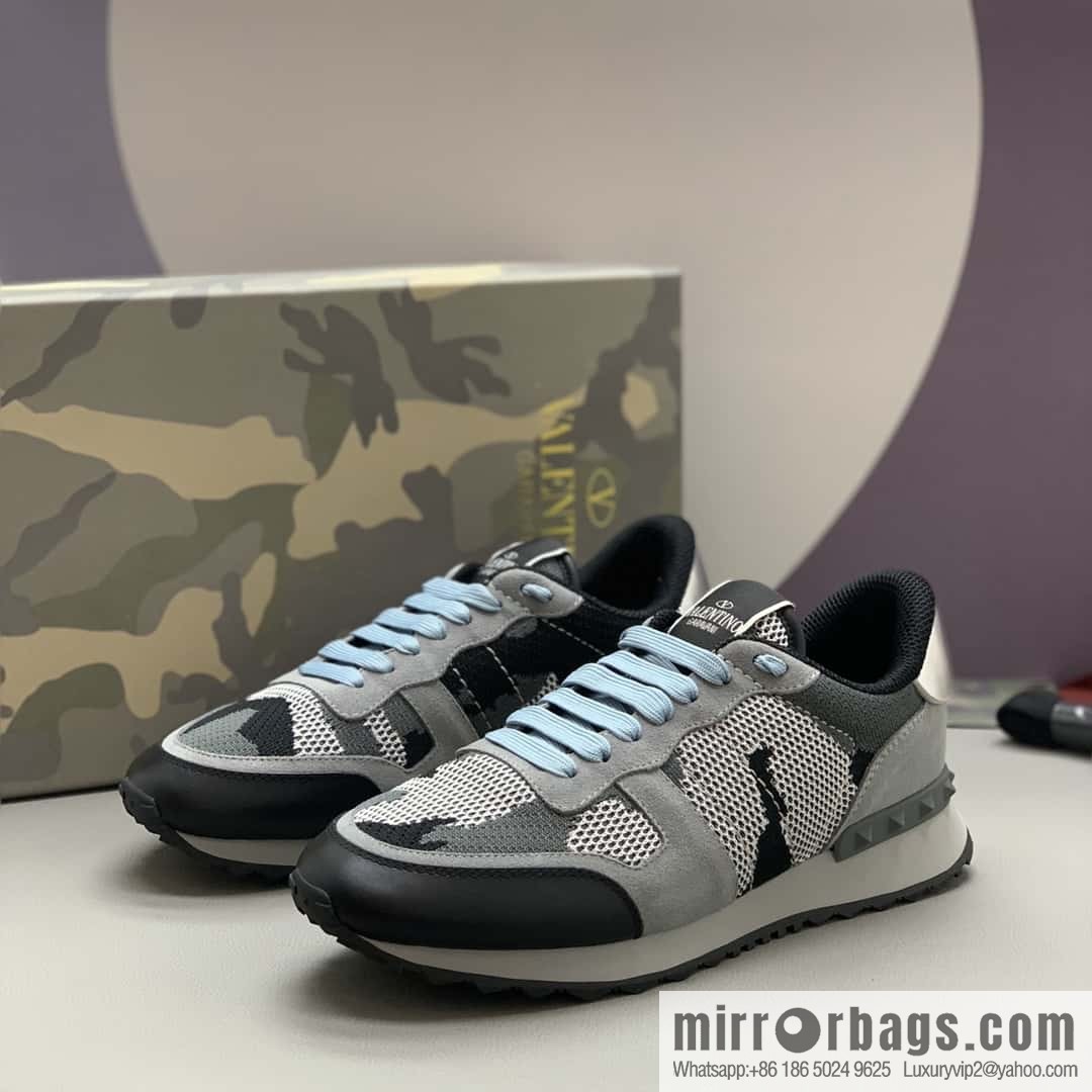 VALENTINO Valentino, men's camouflage fabric sneakers