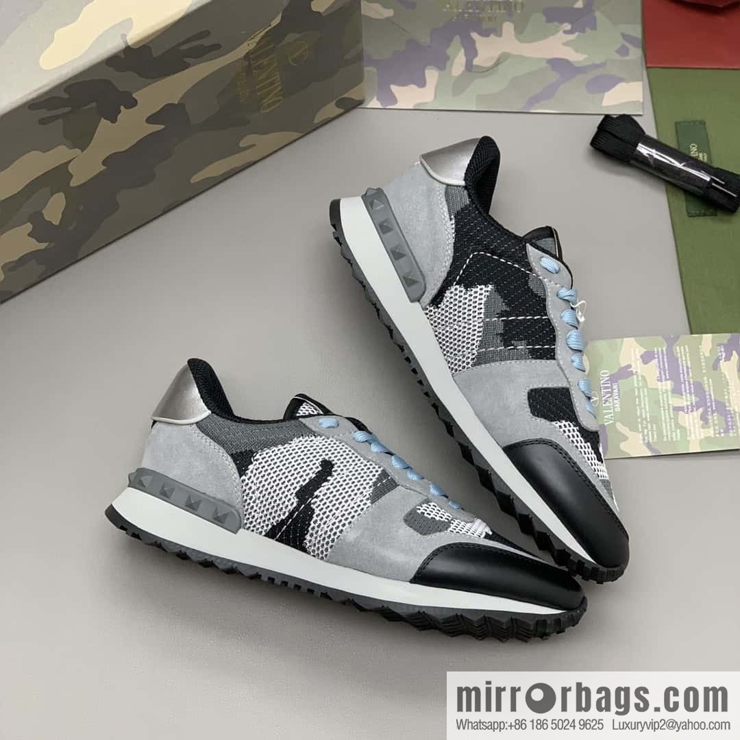 VALENTINO Valentino, men's camouflage fabric sneakers