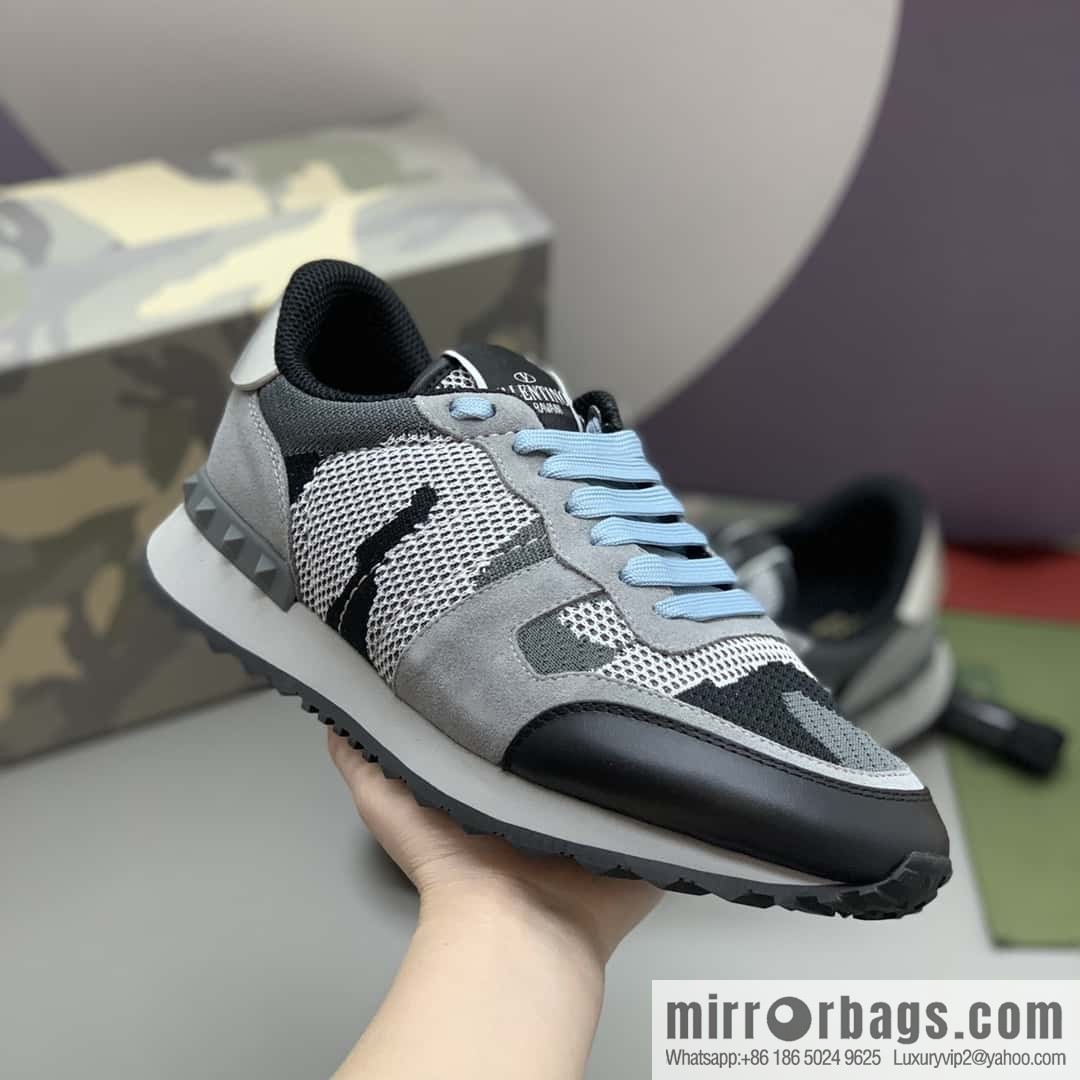 VALENTINO Valentino, men's camouflage fabric sneakers