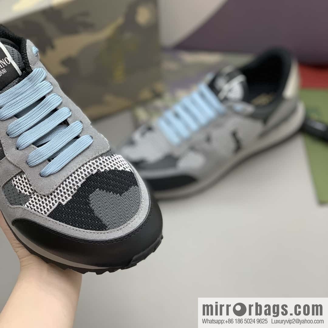 VALENTINO Valentino, men's camouflage fabric sneakers
